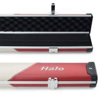 3/4 Halo cue case - Red & Cream striped