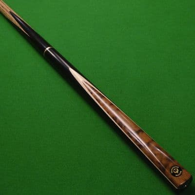 3/4 Master snooker cue Hand spliced Ash, Ebony & Thuya burr (A)