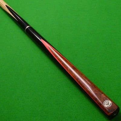 3/4 Master snooker cue M6 Hand spliced Ash, Ebony & Amboyna (D)
