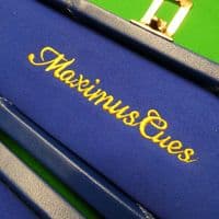 3/4 Maximus cue case Blue Patch