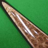 3/4 Maximus Ultimate snooker cue 3943 Ultimate Ash shaft, Ebony & Thai burr