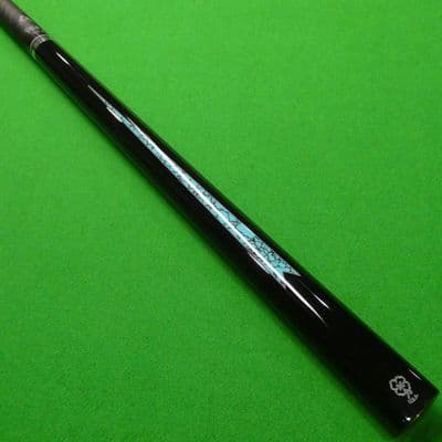 3/4 McDermott Defy Carbon Fibre Snooker cue - Turquoise (RARE)