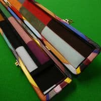 3/4 Peradon Harlequin Leather cue case - Brown straps