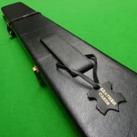 3/4 Peradon Leather cue case wide - Black