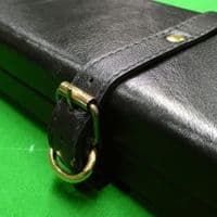 3/4 Peradon Leather cue case wide - Black