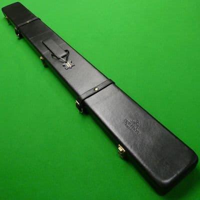 3/4 Peradon Leather cue case wide - Black