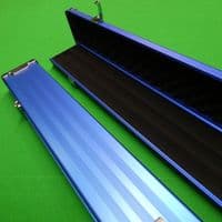 3/4 Pro Line Blue Aluminium cue case wide (3 Section)