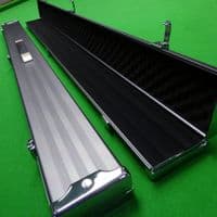 3/4 Pro Line Grey Aluminium cue case wide (3 Section)