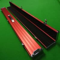 3/4 Pro Line Red Aluminium cue case wide (3 Section)