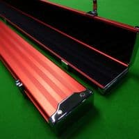 3/4 Pro Line Red Aluminium cue case wide (3 Section)
