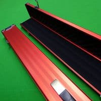 3/4 Pro Line Red Aluminium cue case wide (3 Section)