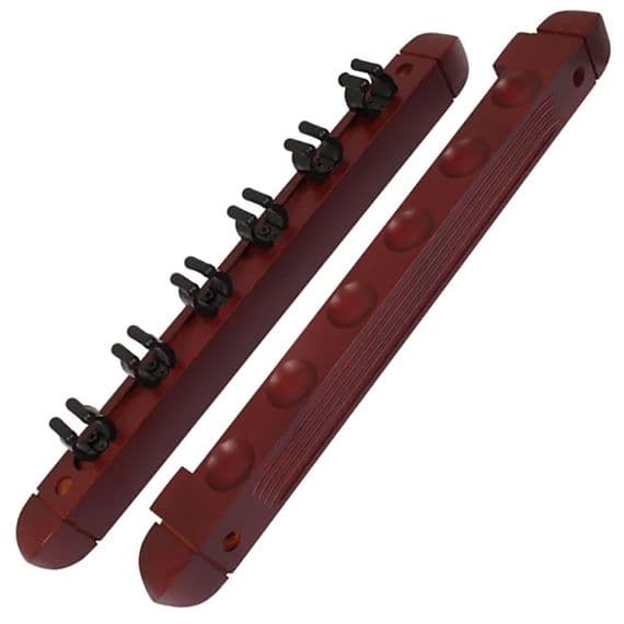 6 Way Cue Rack - Mahogany