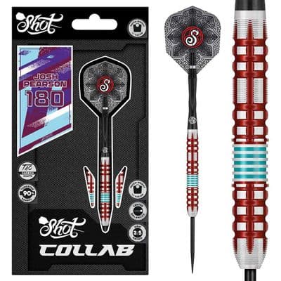 Collab Josh Pearson Steel Tip Dart Set-90% Tungsten 23g