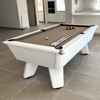 Cry Wolf Slate Bed Pool Table – White - Delivery within 8 weeks
