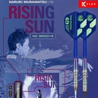 Haruki Muramatsu Rising Sun G9 dart set 95% Tungsten 23g NO GROOVE