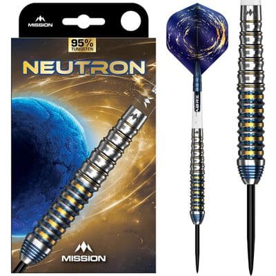 Neutron darts set 95% Tungsten - Blue & Gold PVD