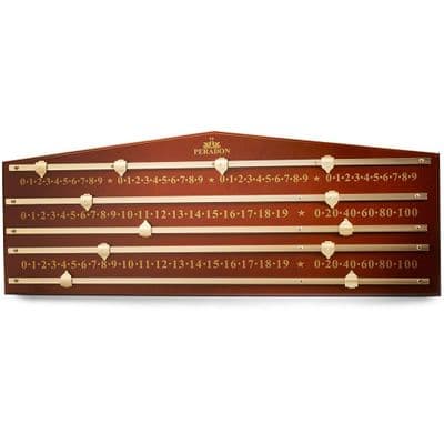 Peradon Snooker Marking Board / Scoreboard Mahogany finish