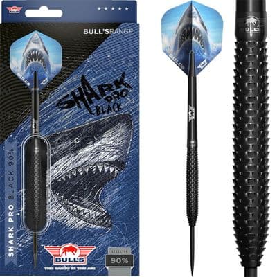 Shark Pro Black darts set 90% Tungsten Shark grip