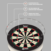 Shot Bandit Gen 4 Bristle Dartboard