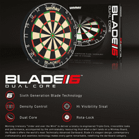 Winmau Blade 6 Dual Core Dartboard with Rota-Lock