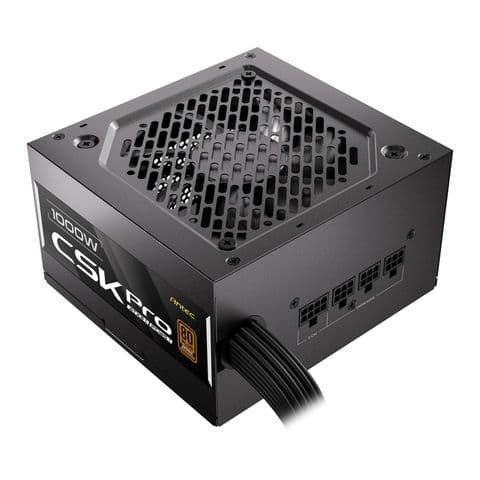 Antec CSK1000 PRO 1000W ATX 3.1 Power Supply â 80 PLUS Bronze, Semi-Modular, PCIe 5.1 Ready, 12V-2x6 Connector, Quiet 120mm Fan, UK Plug