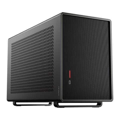 Antec Performance 1M Black Mini-ITX Gaming Case with Aluminum Finish, PCIe 4.0 Riser Cable, USB 3.2 Gen2 Type-C, Tool-Free Side Panels, Solid Side Panel, SFX-L & SFX PSU Support