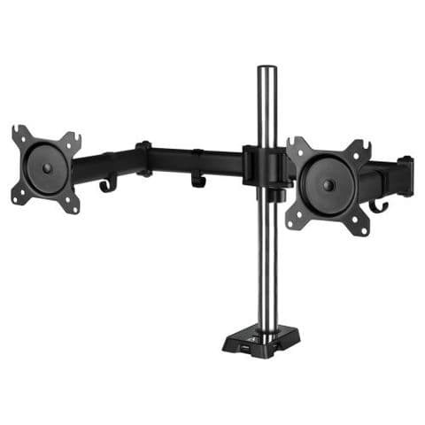 Arctic Z2 (Gen 3) Dual Monitor Arm with 4-Port USB 2.0 Hub, Up to 34" Monitors / 29" Ultrawide, 180ÃÂ° Swivel, 360ÃÂ° Rotation