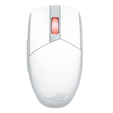 Asus ROG Strix Impact III Wireless/Bluetooth Ultralight Gaming Mouse, 36000 DPI, ROG AimPoint Sensor, SpeedNova, RGB Lighting, Moonlight White