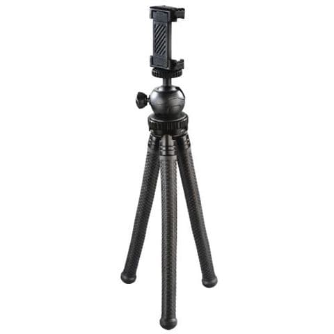 Hama (FlexPro) 3-in-1 Camera/Phone/GoPro Compact Tripod, Ball Head, 360ÃÂ° Bendable Legs, 27cm Max Height