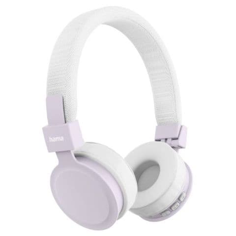 Hama (Freedom Lit III) Bluetooth Headset w/ Mic, 3.5mm Jack/USB-C, Foldable, Up to 15hrs Battery, White