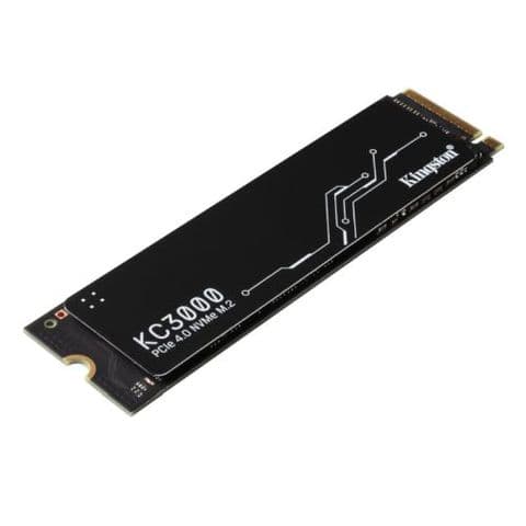 Kingston 512GB KC3000 M.2 NVMe Gen4 SSD, M.2 2280, PCIe4, 3D TLC NAND, R/W 7000/3900 MB/s, 450K/900K IOPS, Aluminium Heatspreader