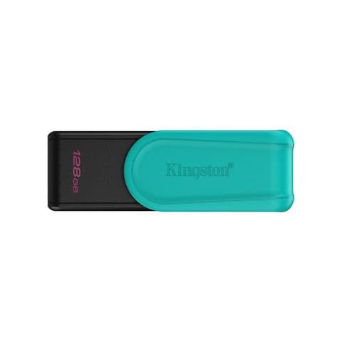 Kingston DataTraveler Exodia S DTXS/128GB USB Flash Drive, 128GB, USB 3.2, Black/Green, Swivel Cap Design