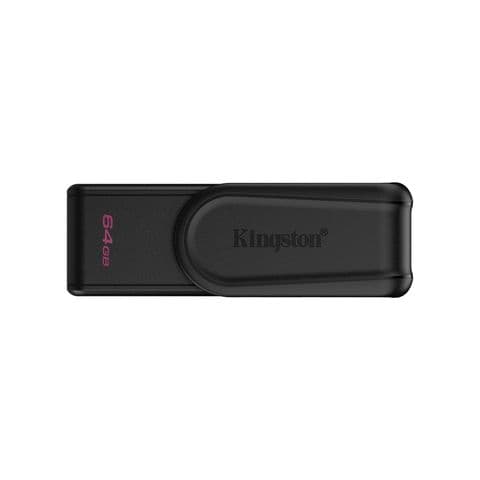 Kingston DataTraveler Exodia S DTXS/64GB USB Flash Drive, 64GB, USB 3.2,  Black, Swivel Cap Design