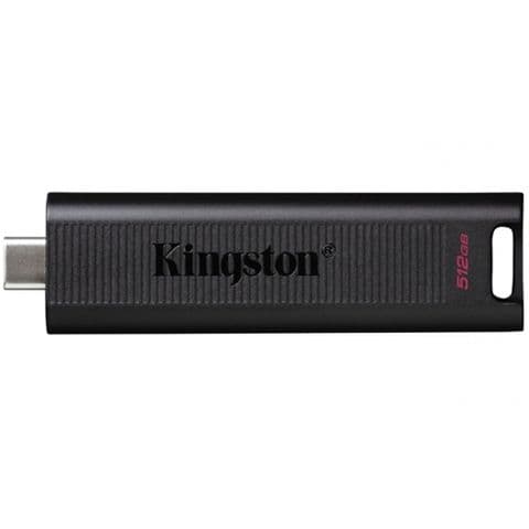 Kingston DTMAX/512GB DataTraveler Max 512GB USB-C USB Drive, USB3.2, Gen2, 1000MB/s, Black, Retail Boxed