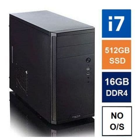 Spire MATX Tower PC, Fractal Core 1100 Case, i7-14700, 16GB DDR4, 512GB SSD, Corsair 550W, No Optical, KB & Mouse, No Operating System