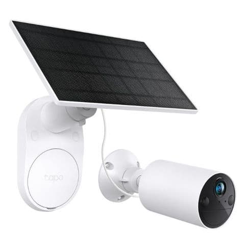 TP-LINK (TAPO C410 KIT) Smart Battery-Powered 2K Outdoor Security Camera & Solar Panel, 6400mAh Battery, Colour Night Vision, AI Detection, Alarms, 2-Way Audio, No Hub Required