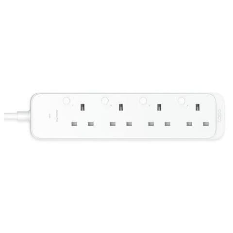 TP-LINK (TAPO P304M) Smart Wi-Fi Power Strip, 4 Outlets, App/Voice Control, Surge Protection, Energy Monitoring, Matter Certified