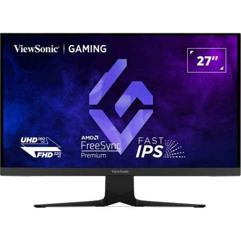 Viewsonic XG275D1-4K 27 Inch Dual Mode 4K IPS Gaming Monitor, 0.5ms, 160Hz, HDMI, DisplayPort, Freesync, Height Adjustable, Swivel, Speakers, VESA