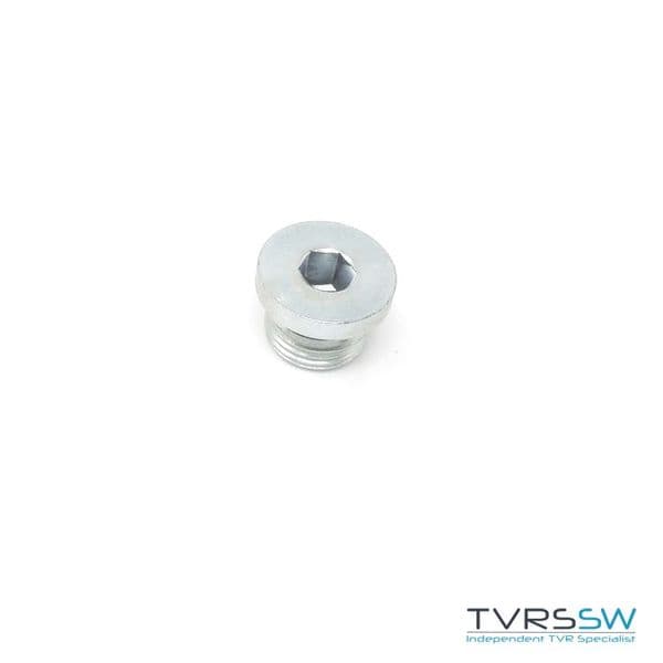 Swirl pot steel hex head bung