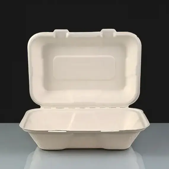 ECOPAK HP10  BURGER BOX   250  Pcs  FP10  BAGASSE
