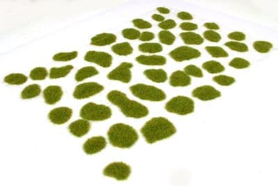 2mm Green grass patches