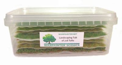Landscape tub of 728 tufts