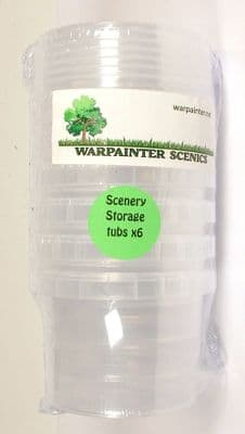 Small storage tubs, pack of 6