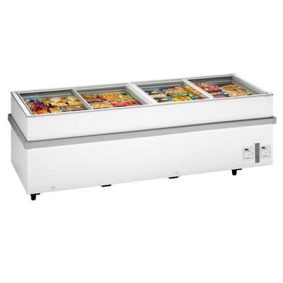 Arcaboa 1100CHV WH Island Site Freezer
