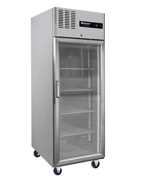 Blizzard BL1SSCR Single Glass Door Ventilated Gn Freezer 550L £1287