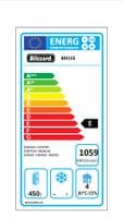 Blizzard BH1SS Single Door Ventilated Gn Ss Refrigerator 550L £896.94