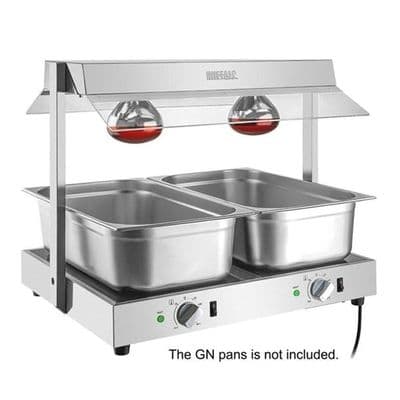 Buffalo Food Warmer with Gantry 2x GN 1/1