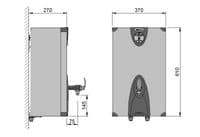 Calomax Eclipse 3W15-W White Wall Mounted  Water Boiler £665.28