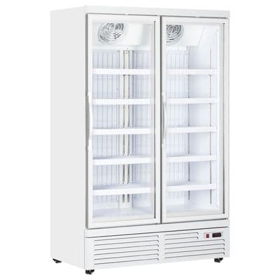 Capital Atom Maxi 2D  Double Door Display Freezer - White