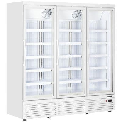 Capital Atom Maxi 3D  Triple Door Display Freezer - White